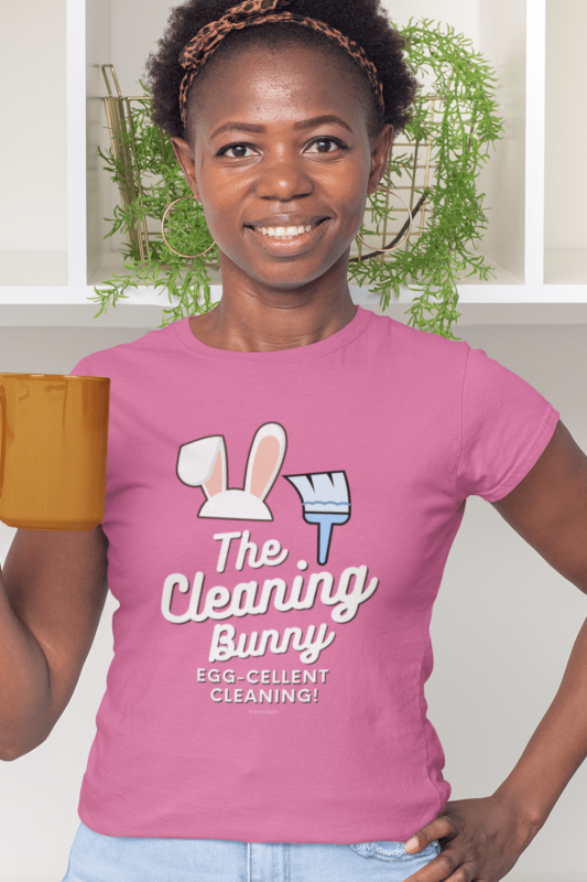 Cleaning Bunny Savvy Cleaner Funny Cleaning Shirts Women's Comfort T-Shirt
