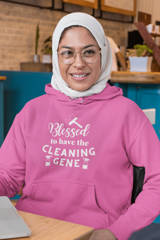 Cleaning Gene Savvy Cleaner Funny Cleaning Shirts Classic Pullover Hoodie