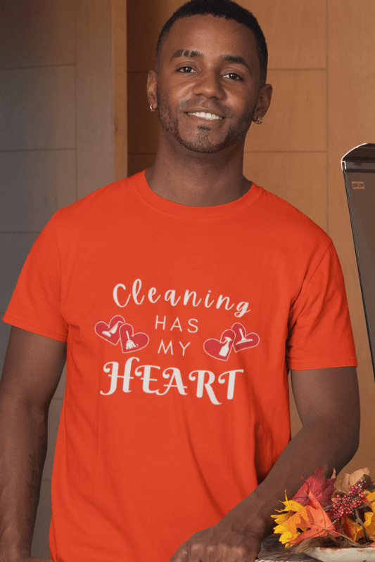 Cleaning Has My Heart Savvy Cleaner Funny Cleaning Shirts Comfort T-Shirt