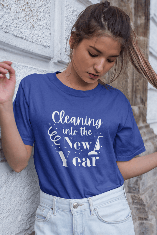 Cleaning Into the New Year Savvy Cleaner Funny Cleaning Shirts Classic T-Shirt