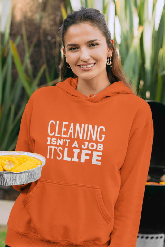 Cleaning Isn't a Job Savvy Cleaner Funny Cleaning Shirts Classic Pullover Hoodie