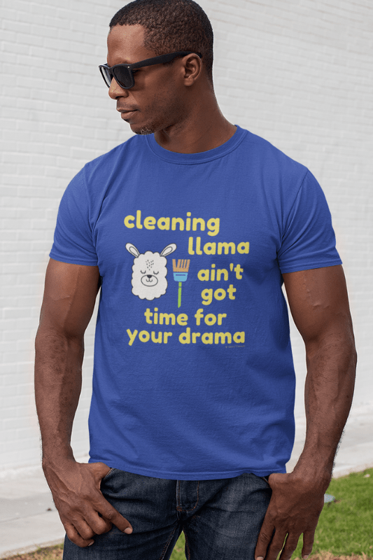 Cleaning Llama, Savvy Cleaner Funny Cleaning Shirts, Classic T-Shirt