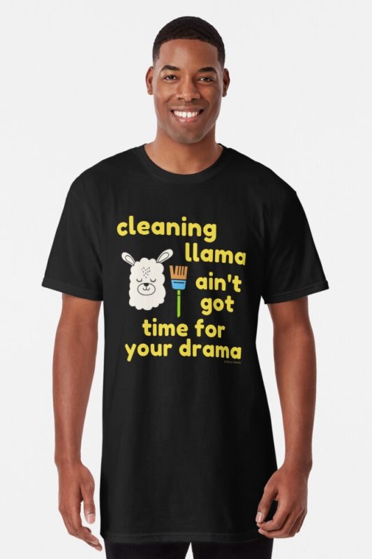 Cleaning Llama Savvy Cleaner Funny Cleaning Shirts Long Tee