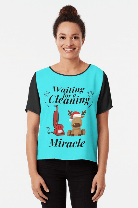 Cleaning Miracle Savvy Cleaner Funny Cleaning Shirts Chiffon Top