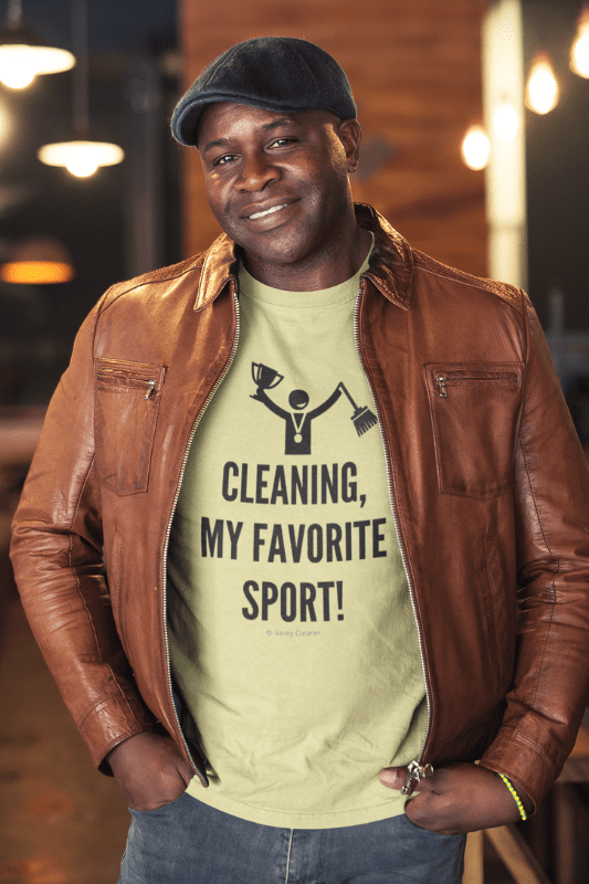 Cleaning My Favorite Sport, Savvy Cleaner Funny Cleaning Shirts, Premium T-Shirt