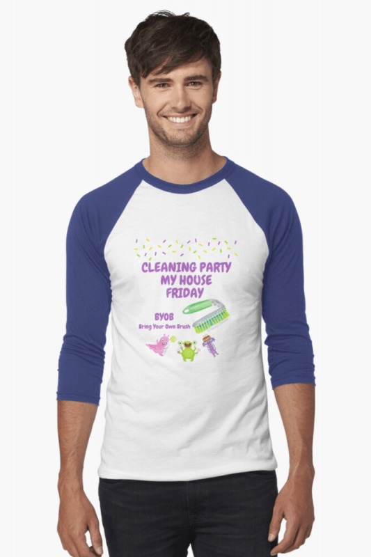 Cleaning Party, Savvy Cleaner Funny Cleaning Shirts, Baseball Shirt
