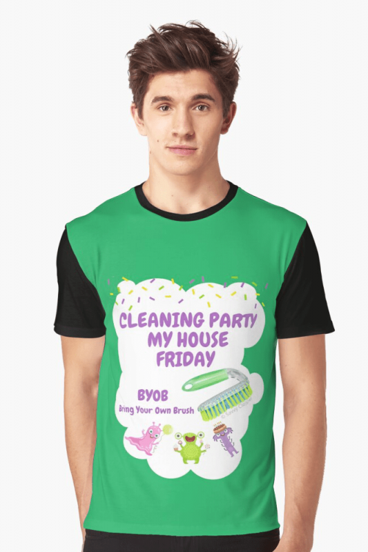 Cleaning Party, Savvy Cleaner Funny Cleaning Shirts, Graphic Shirt