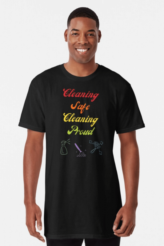 Cleaning Safe Cleaning Proud Savvy Cleaner Funny Cleaning Shirts Long Tee