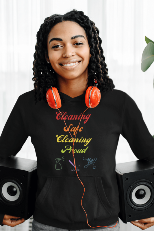 Cleaning Safe Cleaning Proud Savvy Cleaner Funny Cleaning Shirts Premium Pullover Hoodie