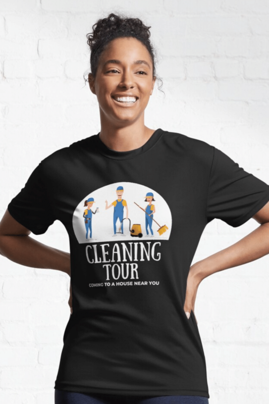 Cleaning Tour Savvy Cleaner Funny Cleaning Shirts Active Tee