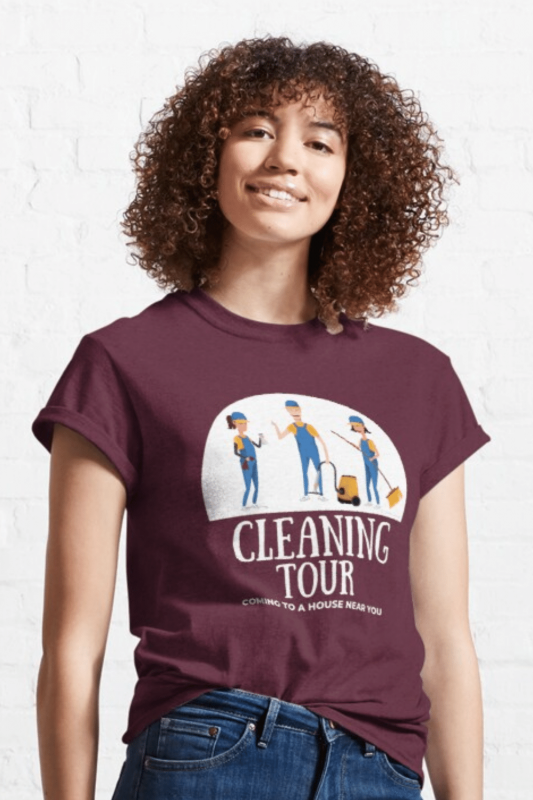 Cleaning Tour Savvy Cleaner Funny Cleaning Shirts Classic T-Shirt