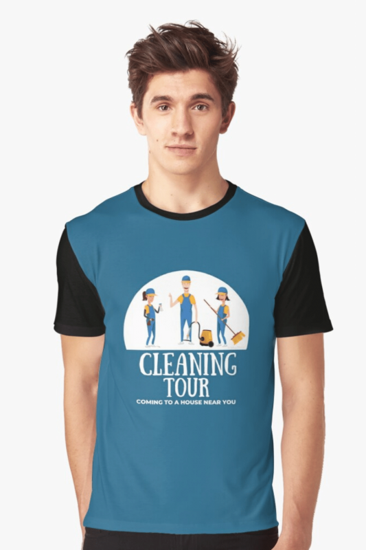 Cleaning Tour Savvy Cleaner Funny Cleaning Shirts Graphic T-Shirt