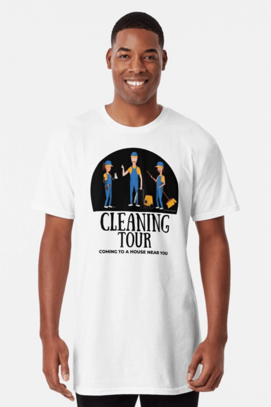 Cleaning Tour Savvy Cleaner Funny Cleaning Shirts Long T-Shirt