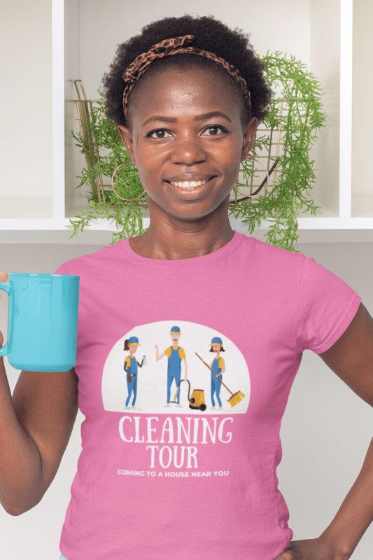 Cleaning Tour Savvy Cleaner Funny Cleaning Shirts Women's Comfort T-Shirt