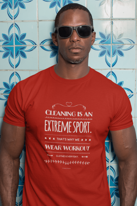 Cleaning is An Extreme Sport Savvy Cleaner Funny Cleaning Shirts Men's Standard Tee