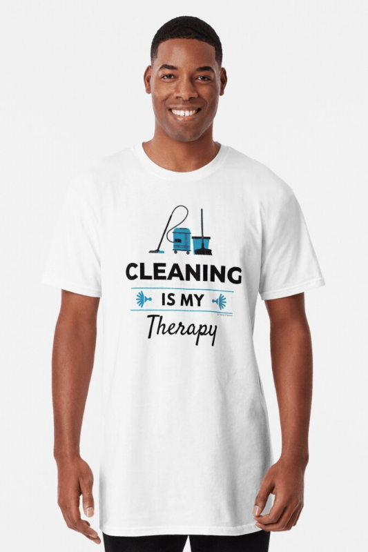 Cleaning is My Therapy Savvy Cleaner Funny Cleaning Shirts Classic Long Tee