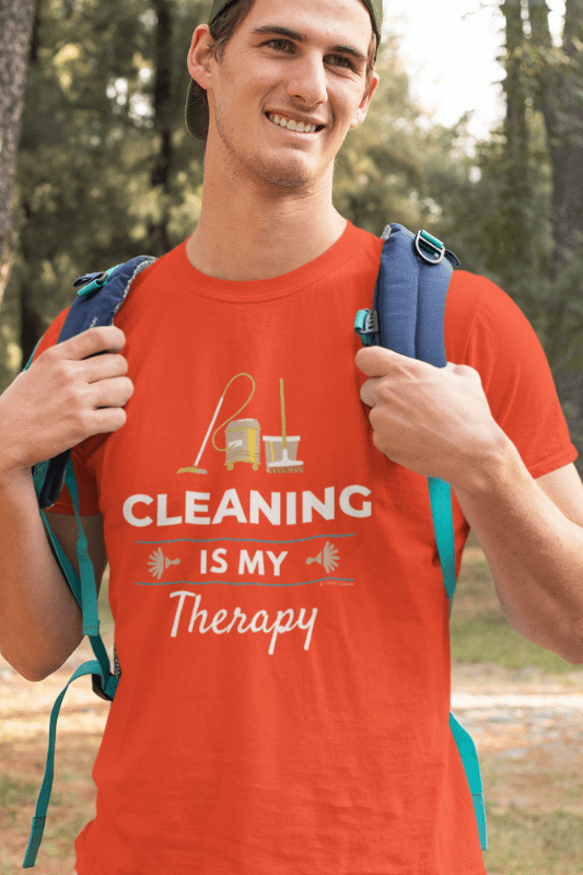 Cleaning is My Therapy Savvy Cleaner Funny Cleaning Shirts Comfort T-Shirt