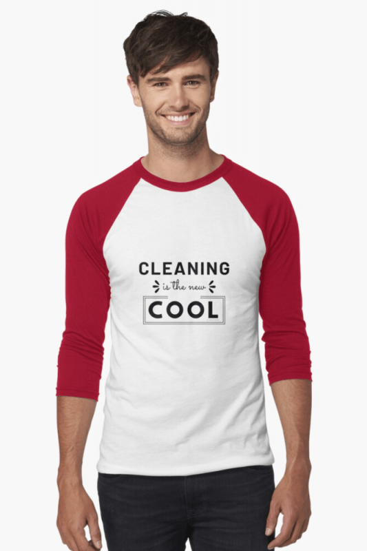 Cleaning is the New Cool, Savvy Cleaner Funny Cleaning Shirts, Baseball shirt
