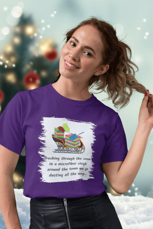 Dusting All The Way Savvy Cleaner Funny Cleaning Shirts Comfort Tee
