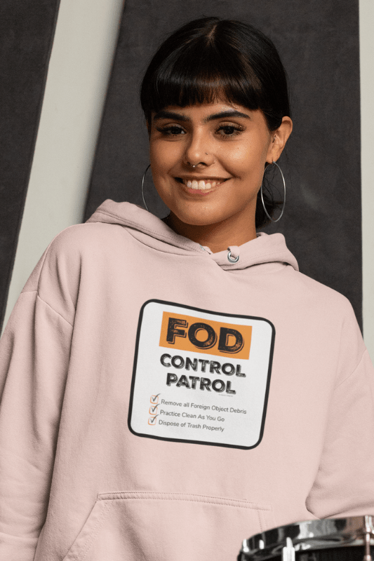 FOD Control Patrol, Savvy Cleaner Funny Cleaning Shirts, Classic Pullover Hoodie
