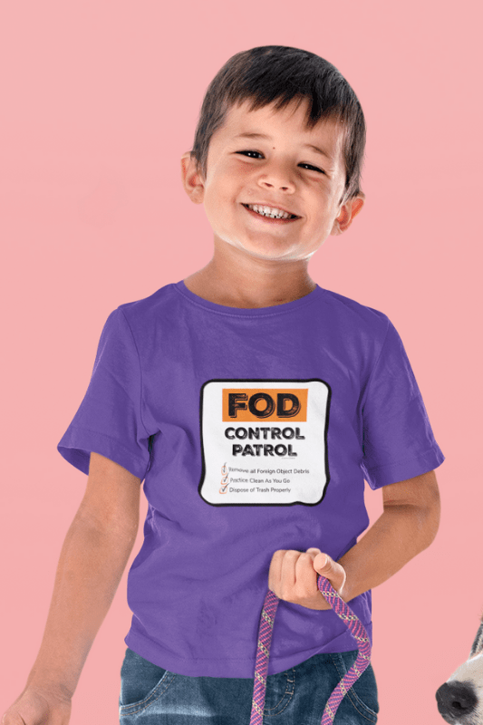 FOD Control Patrol, Savvy Cleaner Funny Cleaning Shirts, Kids Premium T-Shirt
