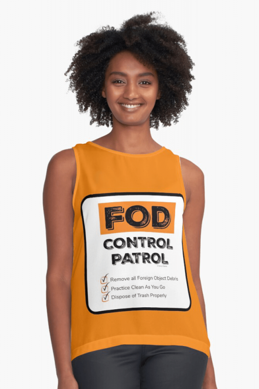 FOD Control Patrol, Savvy Cleaner Funny Cleaning Shirts, Sleeveless shirt