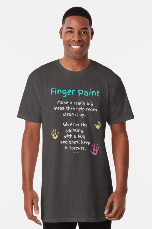 Finger Paint Savvy Cleaner Funny Cleaning Shirts Long Tee