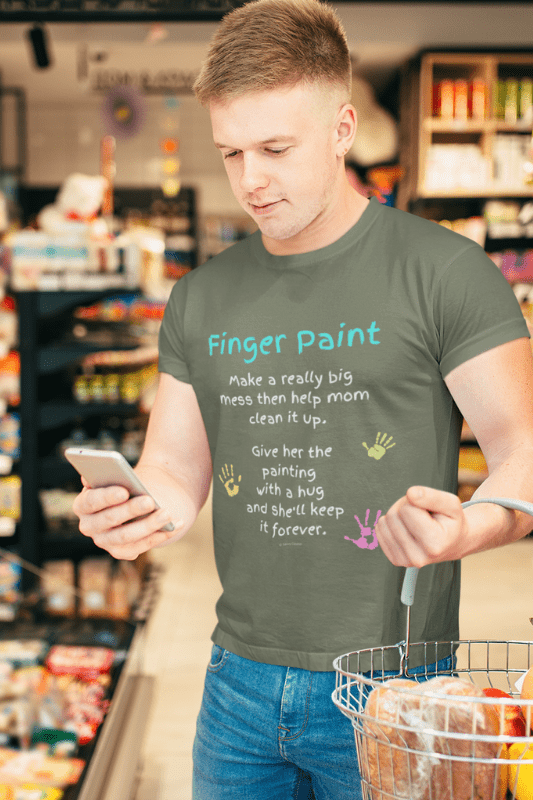 Finger Paint Savvy Cleaner Funny Cleaning Shirts Men's Standard Tee