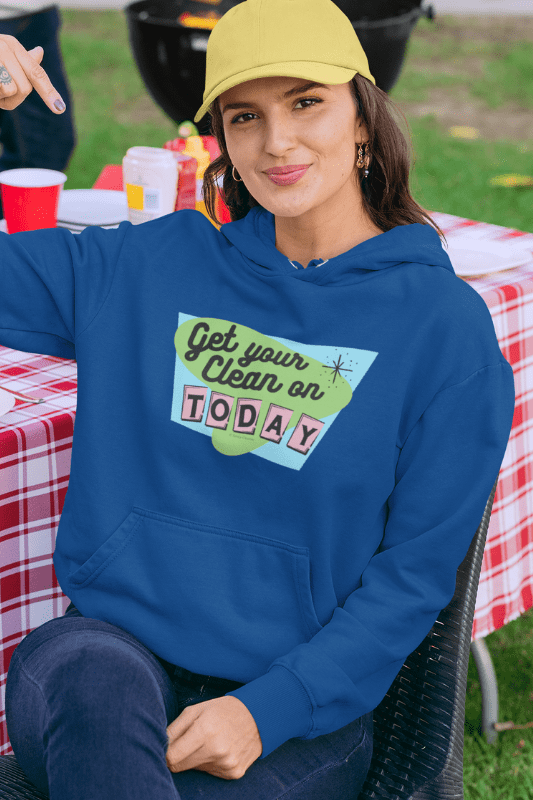 Get Your Clean On Savvy Cleaner Funny Cleaning Shirts Classic Pullover Hoodie