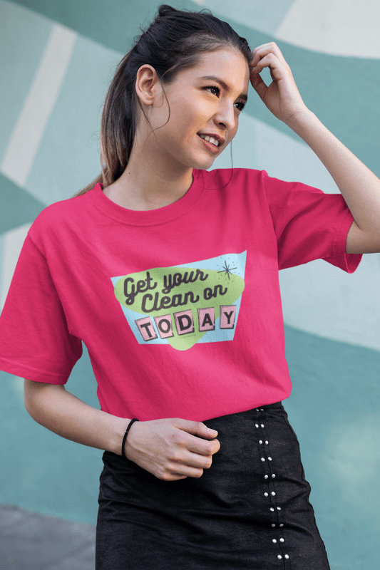 Get Your Clean On Savvy Cleaner Funny Cleaning Shirts Women's Classic T-Shirt