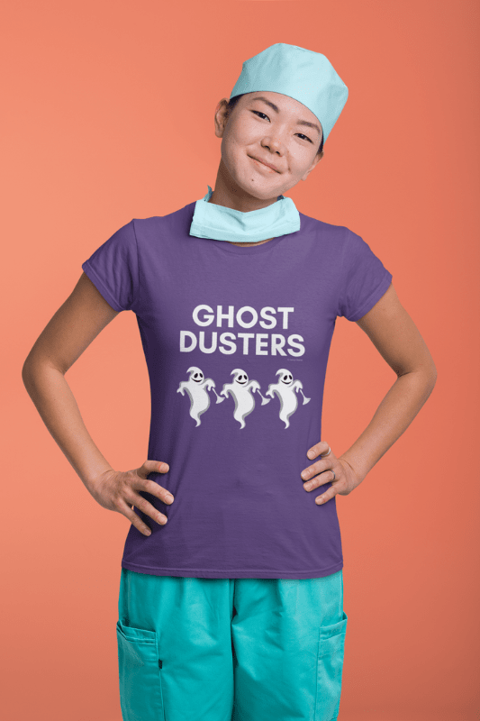Ghost Dusters, Savvy Cleaner Funny Cleaning Shirts, Women's Classic Tee