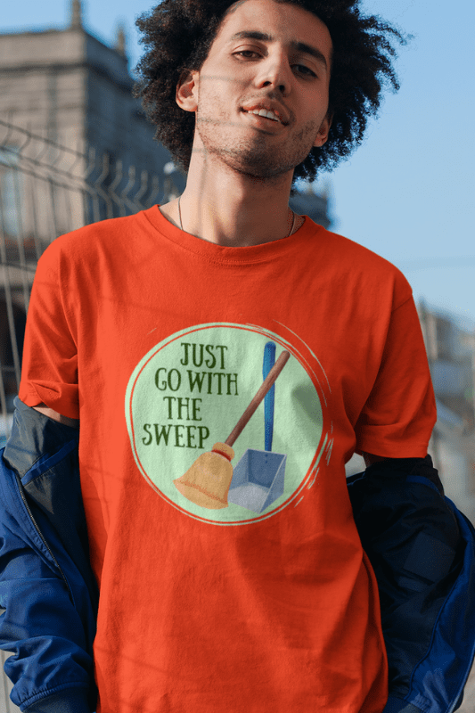 Go With the Sweep Savvy Cleaner Funny Cleaning Shirts Classic T-Shirt