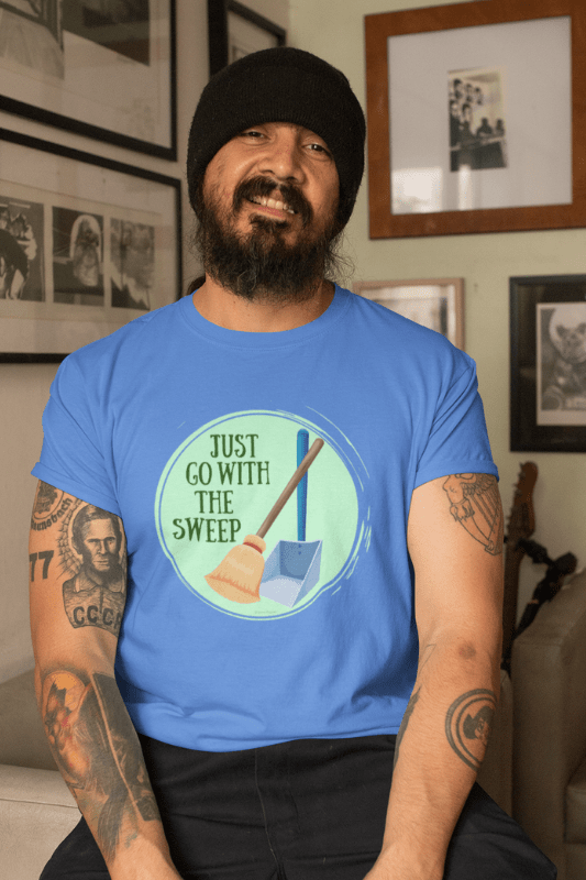 Go With the Sweep Savvy Cleaner Funny Cleaning Shirts Comfort T-Shirt