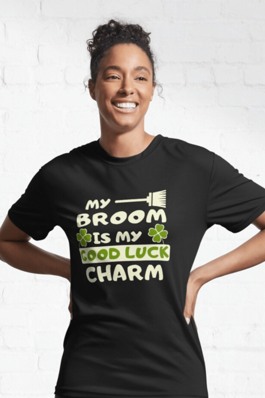 Good Luck Charm Savvy Cleaner Funny Cleaning Shirts Active T-Shirt