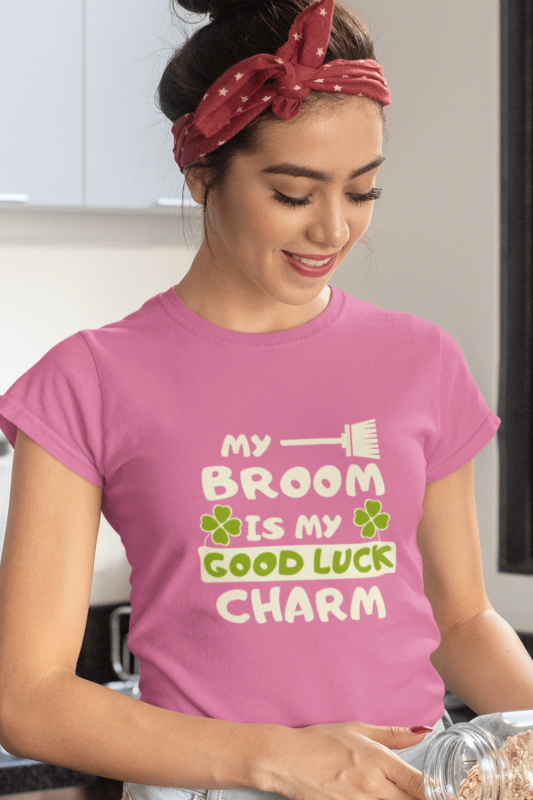 Good Luck Charm Savvy Cleaner Funny Cleaning Shirts Women's Comfort T-Shirt