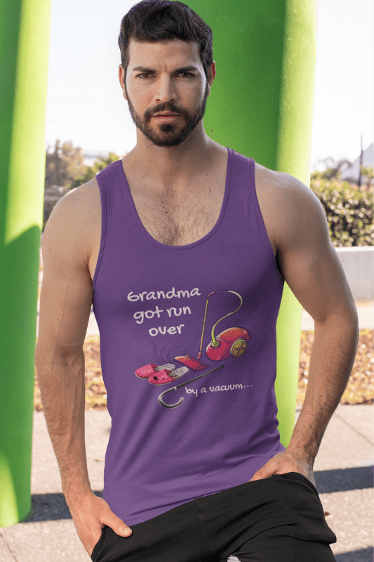 Grandma Got Run Over Savvy Cleaner Funny Cleaning Shirts Tank Top