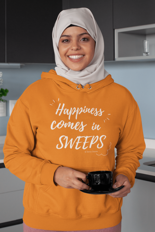 Happiness Comes in Sweeps Savvy Cleaner Funny Cleaning Shirts Classic Pullover Hoodie