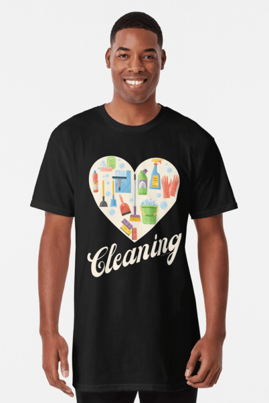 Heart Cleaning, Savvy Cleaner Funny Cleaning Shirts, Long Shirt
