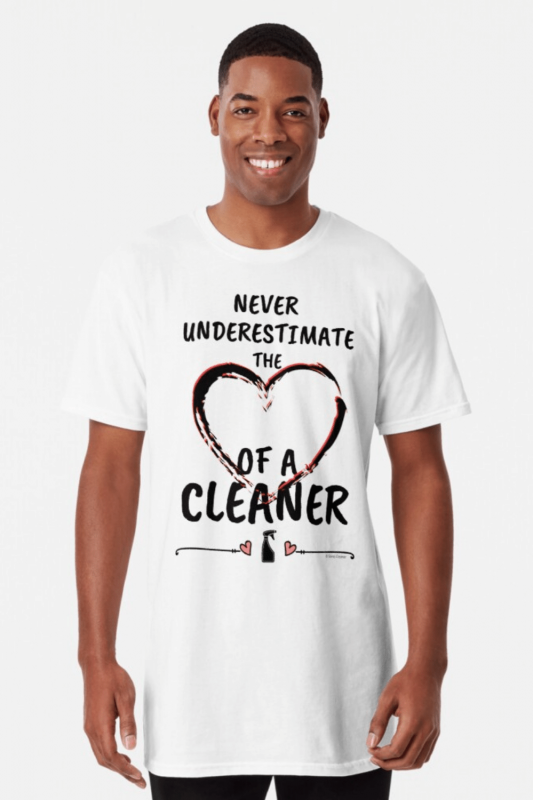 Heart Of A Cleaner Savvy Cleaner Funny Cleaning Shirts Long Tee