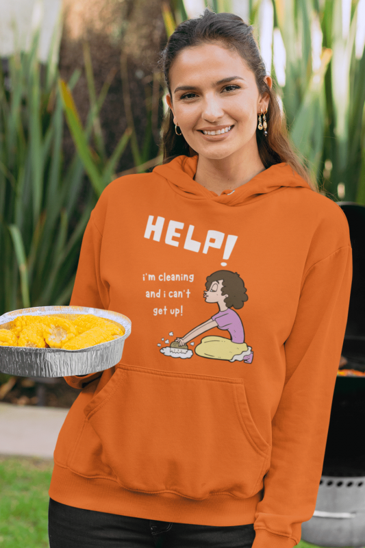 Help I'm Cleaning Savvy Cleaner Funny Cleaning Shirts Classic Pullover Hoodie