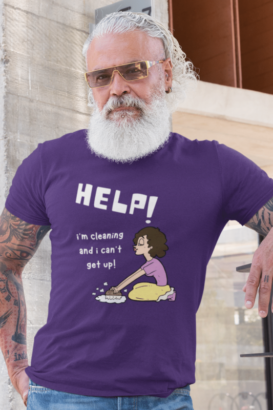 Help I'm Cleaning Savvy Cleaner Funny Cleaning Shirts Men's Standard T-Shirt