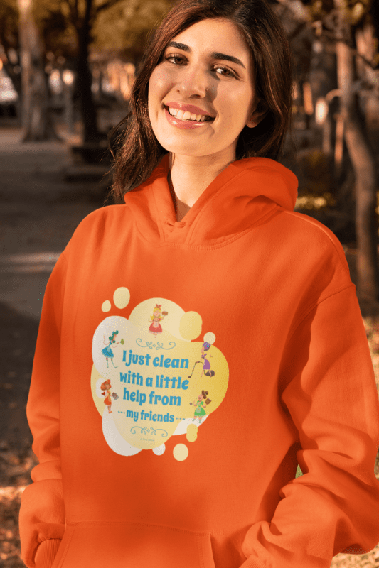 Help from My Friends Savvy Cleaner Funny Cleaning Shirts Classic Pullover Hoodie