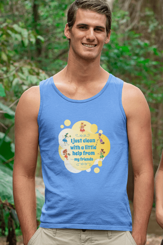 Help from My Friends Savvy Cleaner Funny Cleaning Shirts Classic Tank Top