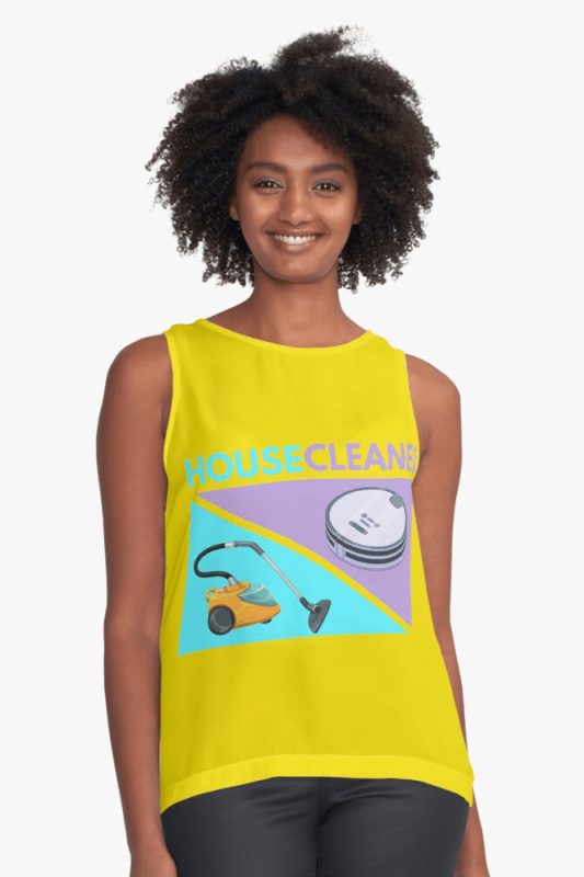 House Cleaned, Savvy Cleaner Funny Cleaning Shirts, Sleeveless shirt