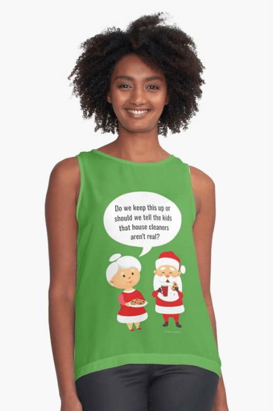 House Cleaners Aren't Real Savvy Cleaner Funny Cleaning Shirts Sleeveless Top