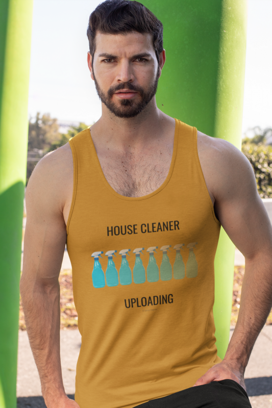 House Cleaning Uploading Savvy Cleaner Funny Cleaning Shirts Tank Top