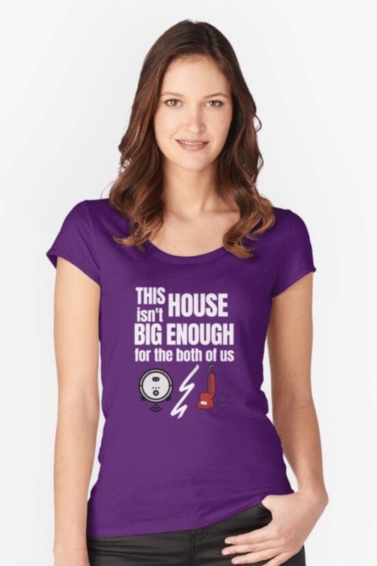 House Isn't Big Enough Savvy Cleaner Funny Cleaning Shirts Fitted Scoop T-Shirt