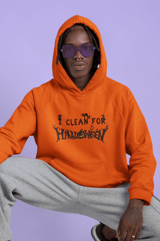 I Clean for Halloween, Savvy Cleaner Funny Cleaning Shirts, Classic Pullover Hoodie