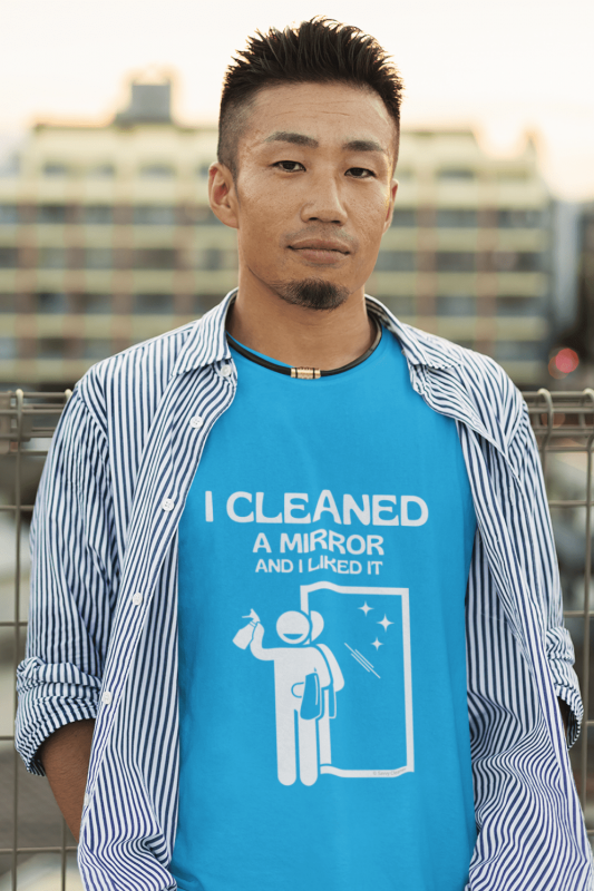 I Cleaned A Mirror Savvy Cleaner Funny Cleaning Shirts Premium T-Shirt