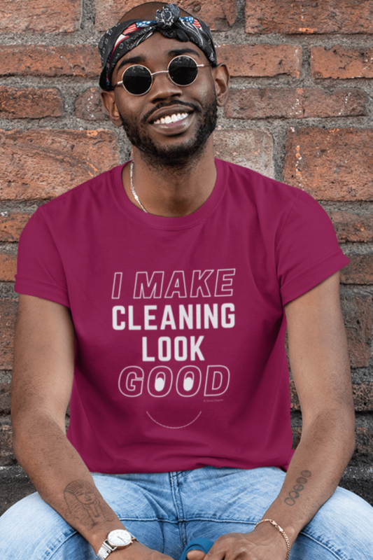 I Make Cleaning Look Good Savvy Cleaner Funny Cleaning Shirts Premium T-Shirt